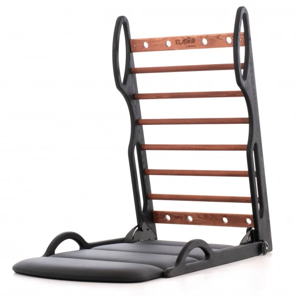 Elasko-Bar Walnoot Kunst Leer Zwart - Fitshop 3 Elasko-Bar Walnoot Kunst Leer Zwart - Fitshop