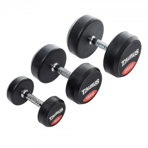 Taurus Halterset Gerubberd 2,5 - 30 Kg - Barbell Halter - Fitshop 3 Taurus Halterset Gerubberd 2,5 - 30 Kg - Barbell Halter - Fitshop
