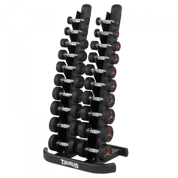 Taurus TPU Dumbbell Set 1-10kg + Dumbbell Rek - Fitshop 3 Taurus TPU Dumbbell Set 1-10kg + Dumbbell Rek - Fitshop